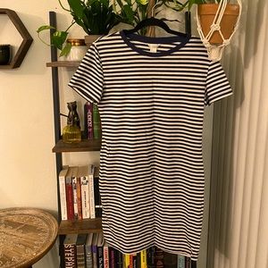 Stripped T-shirt Dress